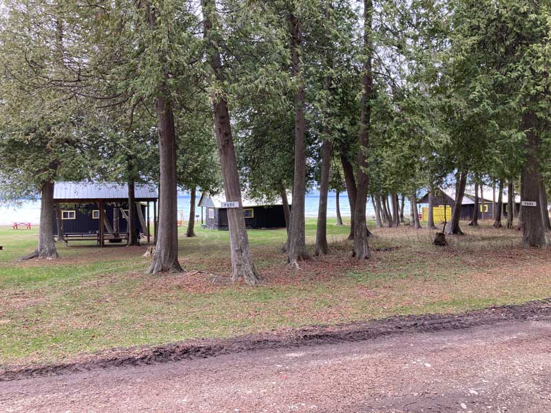 Exterior of rental cabin
